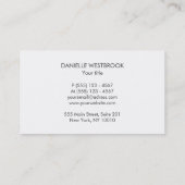 Blaues Himmelsmuster Visitenkarte (Rückseite)