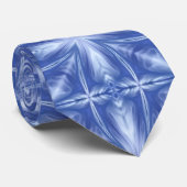 Blaues Himmelswolken-Abstraktes Muster Krawatte (Gerollt)