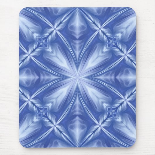 Blaues Himmelswolken-Abstraktes Muster Mousepad (Vorne)