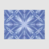 Blaues Himmelswolken-Abstraktes Muster Seidenpapier (Vorderseite)