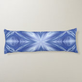 Blaues Himmelswolken-Abstraktes Muster Seitenschläferkissen (Rückseite)