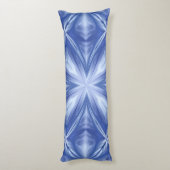 Blaues Himmelswolken-Abstraktes Muster Seitenschläferkissen (Rückseite (Vertikal))