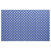 Blaues Hintergrund Fleur-de-lis-Muster Stoff (Yard (91,4 cm))