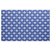 Blaues Hintergrund Fleur-de-lis-Muster Stoff (Fat Quarter (45,7 x 55,9 cm))
