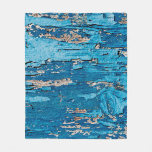 Blaues Holz  Fleecedecke