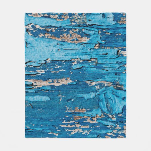 Blaues Holz  Fleecedecke (Vorderseite)