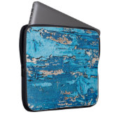 Blaues Holz Laptopschutzhülle (Vorne Rechts)