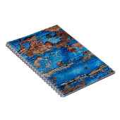Blaues Holz mit Textur Notizblock (Rechte Seite)