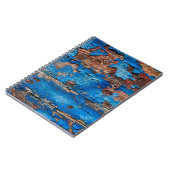 Blaues Holz mit Textur Notizblock (Linke Seite)