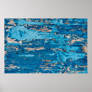Blaues Holz Poster