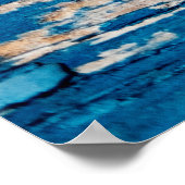 Blaues Holz Poster (Ecke)