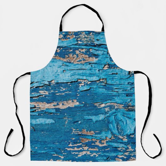 Blaues Holz Schürze (Vorderseite)