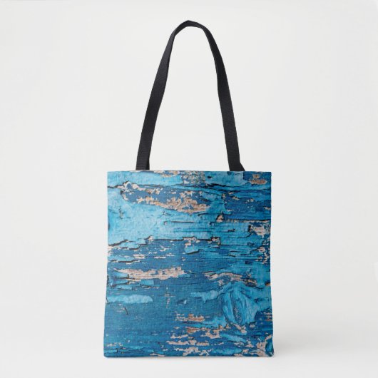 Blaues Holz Tasche (Vorderseite)