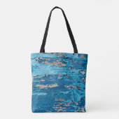 Blaues Holz Tasche (Rückseite)