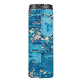 Blaues Holz  Thermosbecher (Rückseite)
