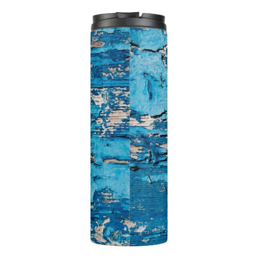 Blaues Holz  Thermosbecher (Rückseite)