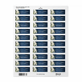 Blaues Holz und Rose Blütenfarbe Wasserfarbe Rusti (Vorne)