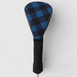 Blaues Holzfäller-Karo Golf Headcover