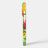 Blaues Honeyeater-Muster Case-Mate iPhone Hülle (Rückseite / Links)