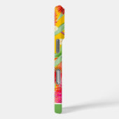 Blaues Honeyeater-Muster Case-Mate iPhone Hülle (Rückseite / Rechts)