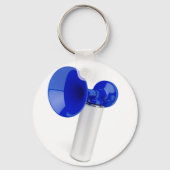 Blaues Horn Schlüsselanhänger (Vorderseite)
