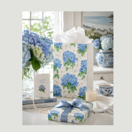 Blaues Hortensien-Geschenktüte | Enteneier Botanis Mittlere Geschenktüte