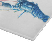 Blaues Hummer-Kunst-Glasschneidenbrett Schneidebrett (Ecke)