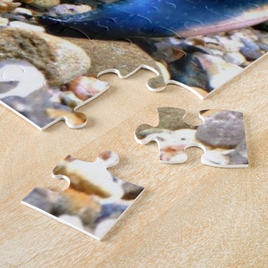 Blaues Hummerpuzzle Puzzle (Seite)