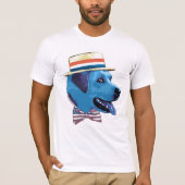 Blaues Hundedemokrat-Shirt T-Shirt (Vorderseite)