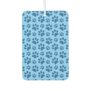 Blaues Hundetatzen-Druckpastellmuster Autolufterfrischer