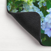 Blaues Hydrangea-Blumen-Garten Pastellmousepad Mousepad (Ecke)