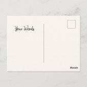 Blaues Hydrangea-Botanisches Illustrationsdesign Postkarte (Rückseite)