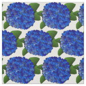 Blaues Hydrangea-Druck-Gewebe Stoff (Muster)