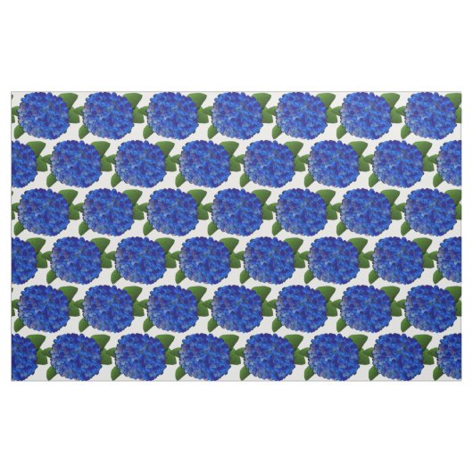 Blaues Hydrangea-Druck-Gewebe Stoff (Fat Quarter (45,7 x 55,9 cm))