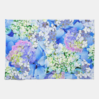 Blaues Hydrangea-Geschirrtuch Handtuch