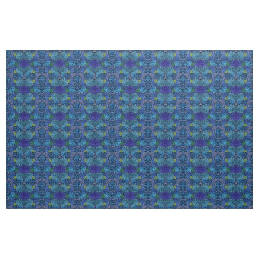 Blaues Hydrangea-Gewebe Stoff (Yard (91,4 cm))