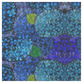 Blaues Hydrangea-Gewebe Stoff (Nahaufnahme)