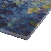 Blaues Hydrangea-Glasschneiden-Brett Schneidebrett (Ecke)