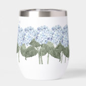 Blaues Hydrangea-Individuelle Name, isoliert Wine  (Rückseite)