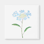 Blaues Hydrangea Magnet (Vorne)