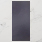 Blaues Hydrangea Masson Glas Hochzeitsmenü Hydrang Menükarte (Rückseite)