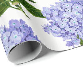 Blaues Hydrangea-Packpapier Geschenkpapier