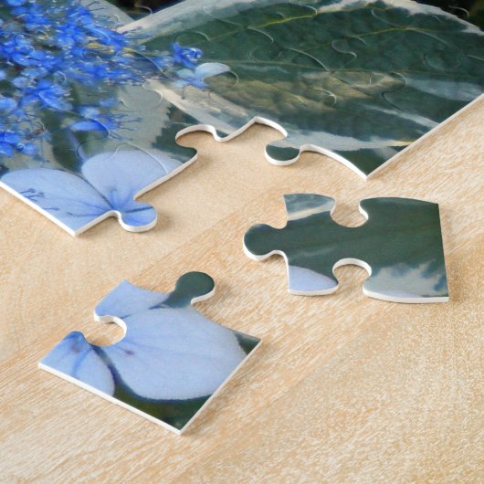 Blaues Hydrangea Puzzle (Seite)