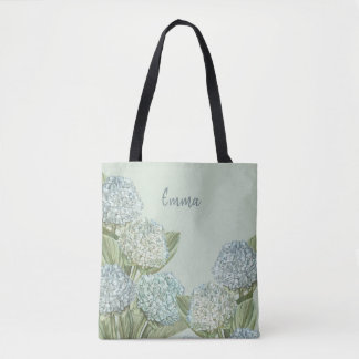 Blaues Hydrangea/Sage Green Tasche