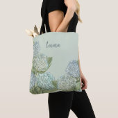Blaues Hydrangea/Sage Green Tasche (Von Nahem)