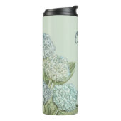 Blaues Hydrangea/Sage Green Thermosbecher (Nach links gedreht)