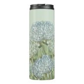 Blaues Hydrangea/Sage Green Thermosbecher (Rückseite)