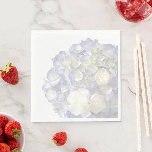 Blaues Hydrangea Serviette (Beispiel)