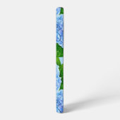 Blaues Hydrangea-Wasserfarbenmuster Samsung Galaxy Hülle (Linke Seite)