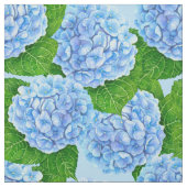 Blaues Hydrangea-Wasserfarbenmuster Stoff (Muster)